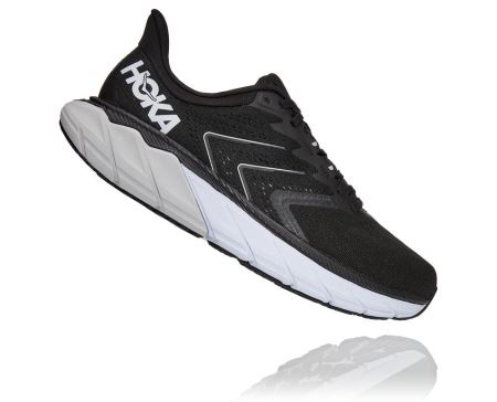 Hoka Arahi 5 Supportive - Tenis Caminhada Homem Pretas / Branco | PT-YLvhneE